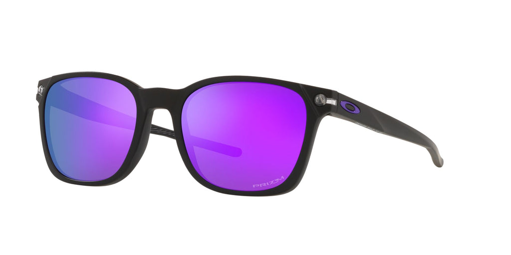 Anteojos Oakley Ojector Negro Mate / Prizm Violet, vista en ángulo