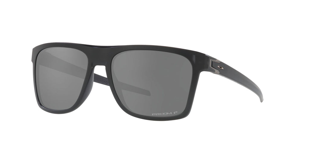 Anteojos Oakley Leffingwell Negro Tinta Mate / Prizm Black Polarizado, vista en ángulo