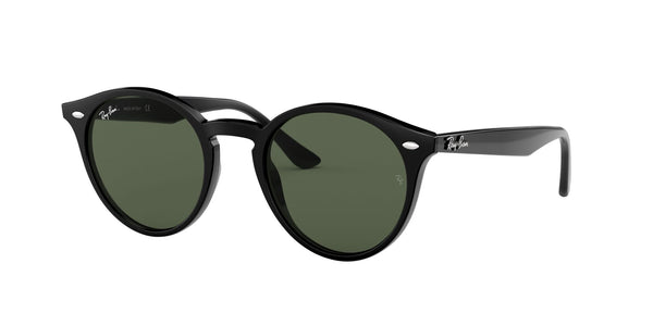 Anteojos Ray-Ban Casual Classic Negro / Verde G-15 - RB2180-601/71, vista en ángulo