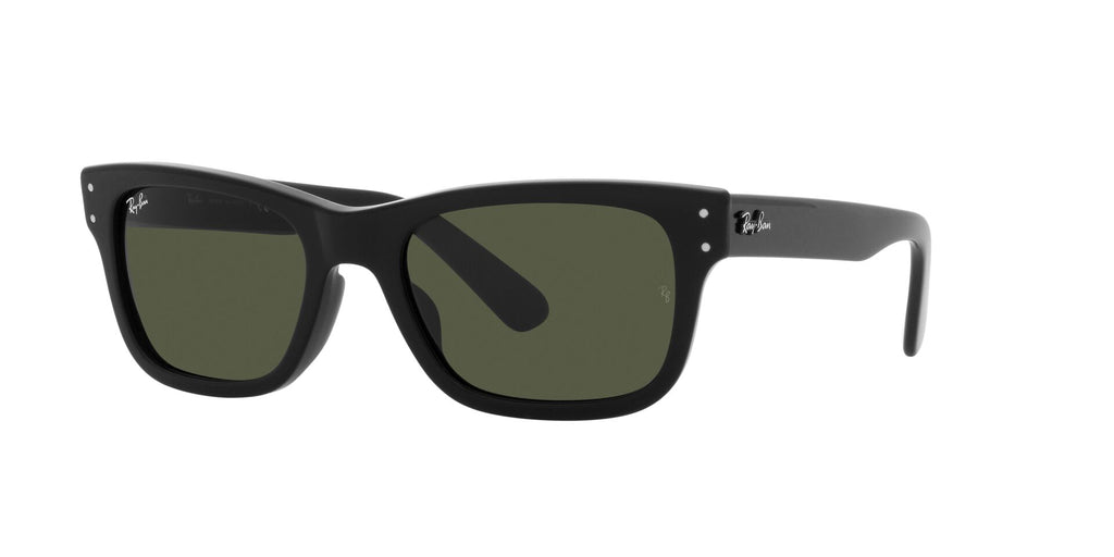 Anteojos Ray-Ban Mr Burbank Negro / Verde - RB2283-901/31, vista en ángulo
