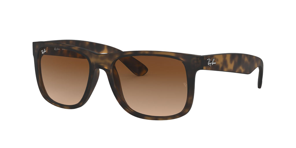 Anteojos Ray-Ban Justin Havana Goma / Café Degradé - RB4165-710/13, vista en ángulo