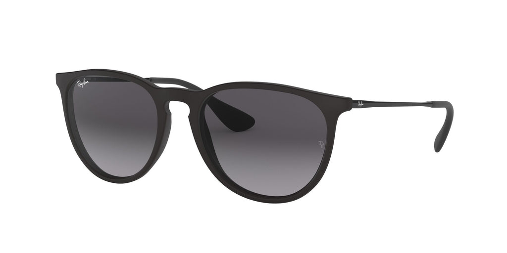 Anteojos Ray-Ban Erika Negro Goma / Gris Degradé - RB4171-622/8G, vista en ángulo