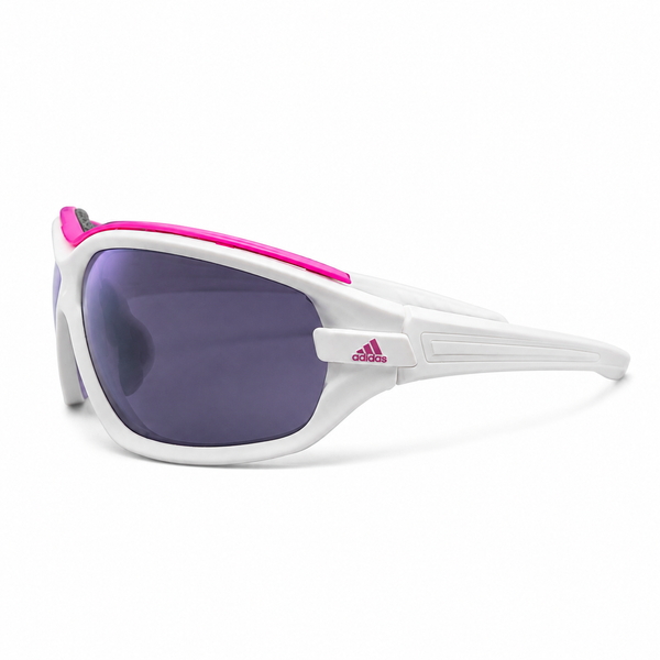 Anteojos Adidas Evil Eye Evo Pro S Blanco Mate / Espejado Morado - A194 00 6062