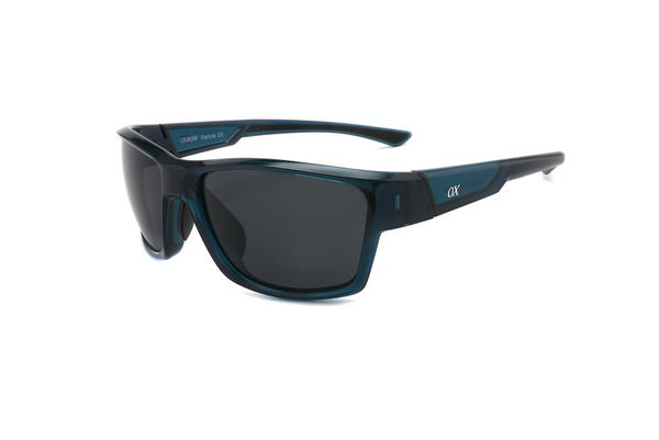 Anteojos Oxbow Azul Petróleo / Gris Oscuro - OX 256 03, vista en ángulo