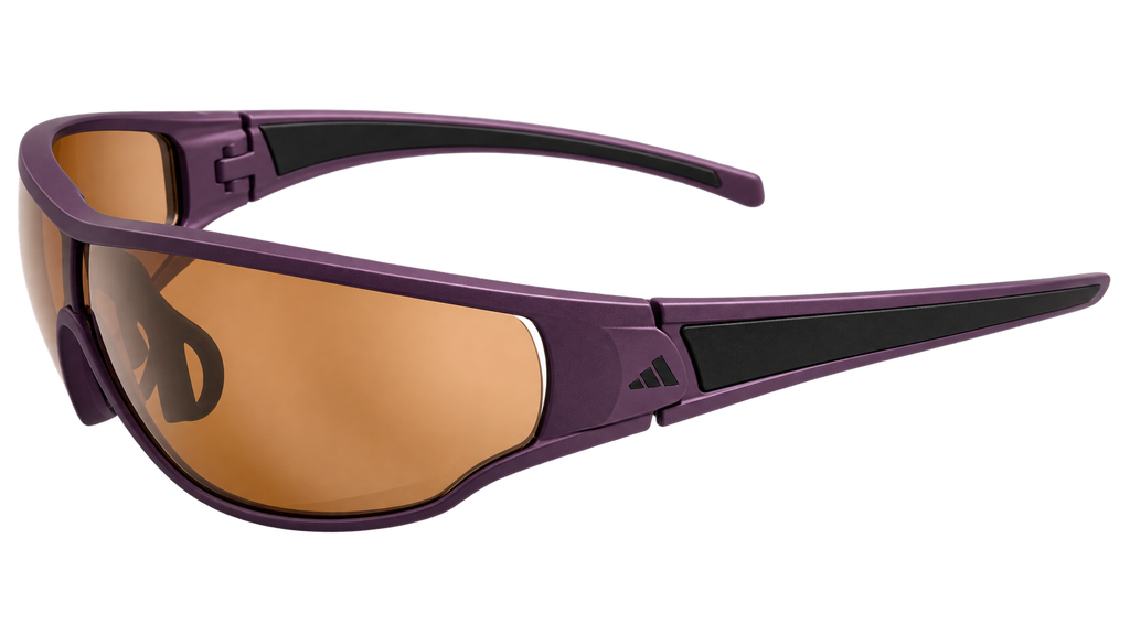 Anteojos Adidas Tycane L Morado Mate / Lente Bronce - A191 01 6055