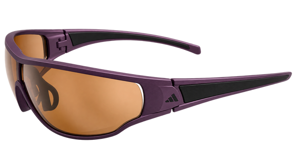 Anteojos Adidas Tycane L Morado Mate / Lente Bronce - A191 01 6055