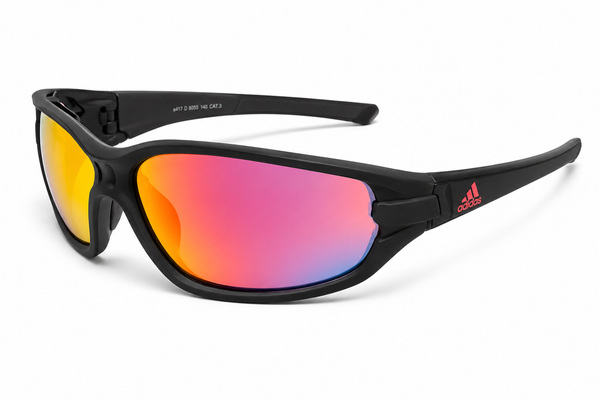 Anteojos Adidas Evil Eye Evo Basic Negro Mate / Espejado Rojo - AD10 75 9700