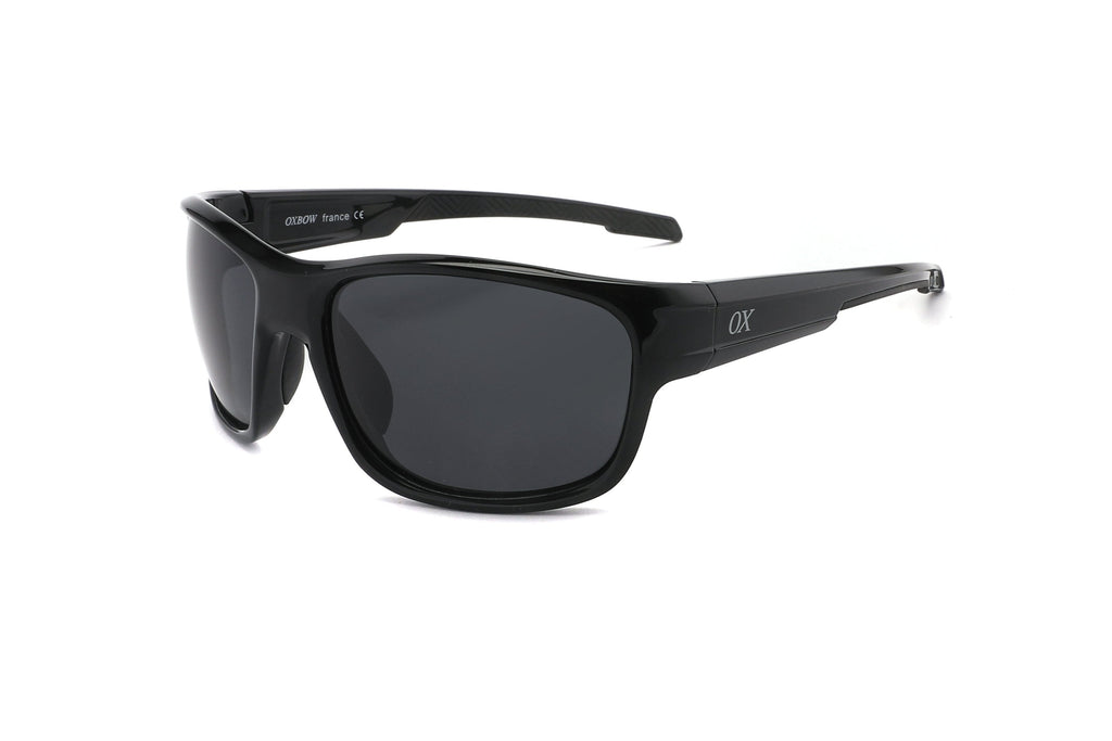 Anteojos Oxbow Negro / Gris Oscuro - OX 254 01, vista en ángulo