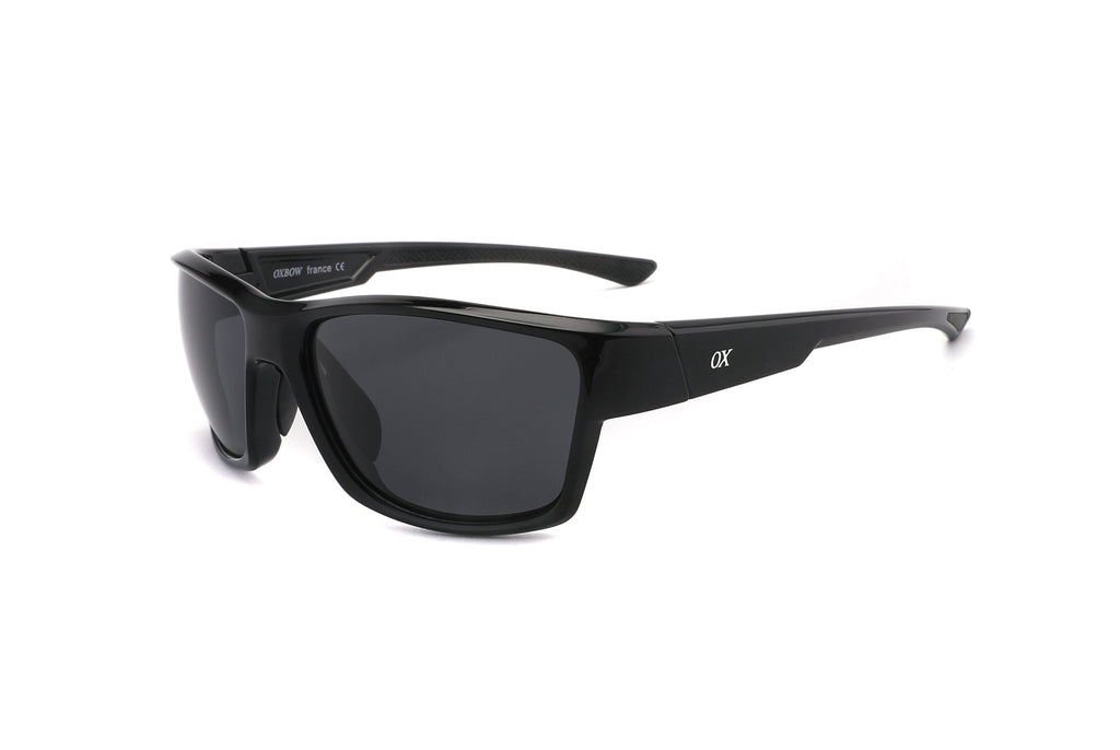 Anteojos Oxbow Negro / Gris Oscuro - OX 256 01, vista en ángulo